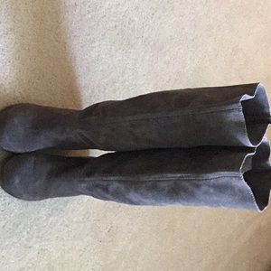Nine West suede charcoal grey boots
